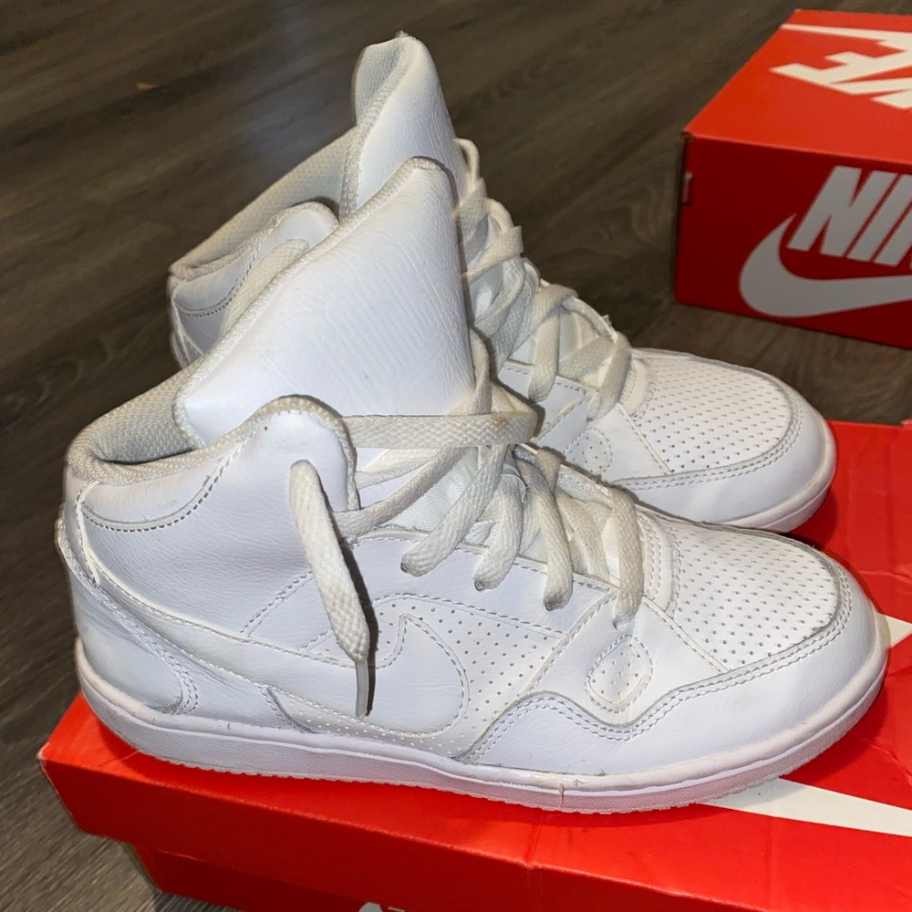 Nike Son of Force All White Mids